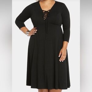 🆕 Torrid Tie Front Skater Dress